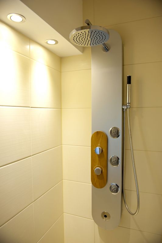 Minimalist Shower with Rainhead